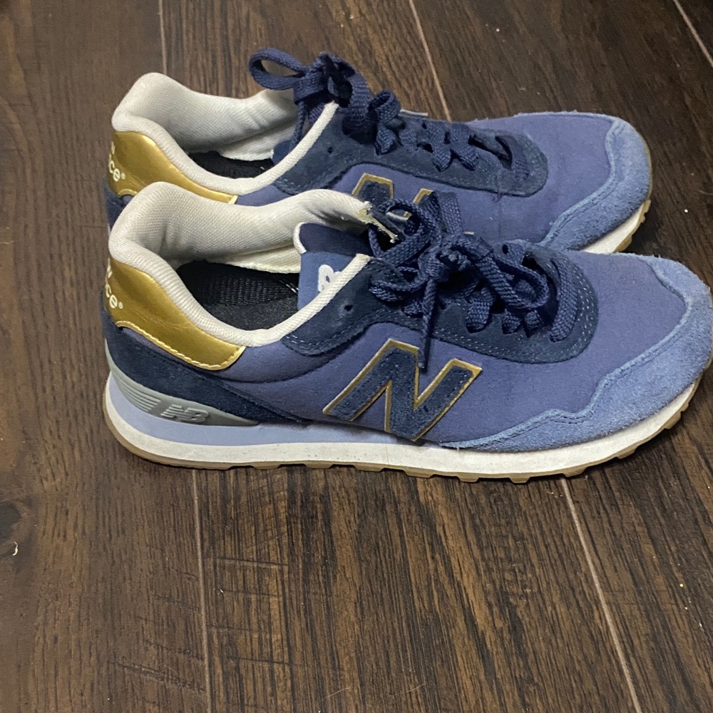 New Balance Navy and Gold Athletic Shoes